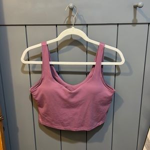 purple work out tank top amazon size L